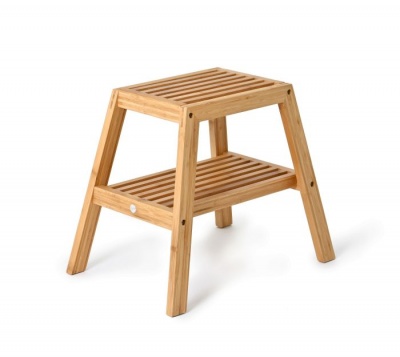 Bamboo bathroom stool - NotJustTaps.co.uk